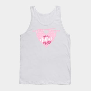 Copy of Best knitting mom ever heart yarn Tank Top